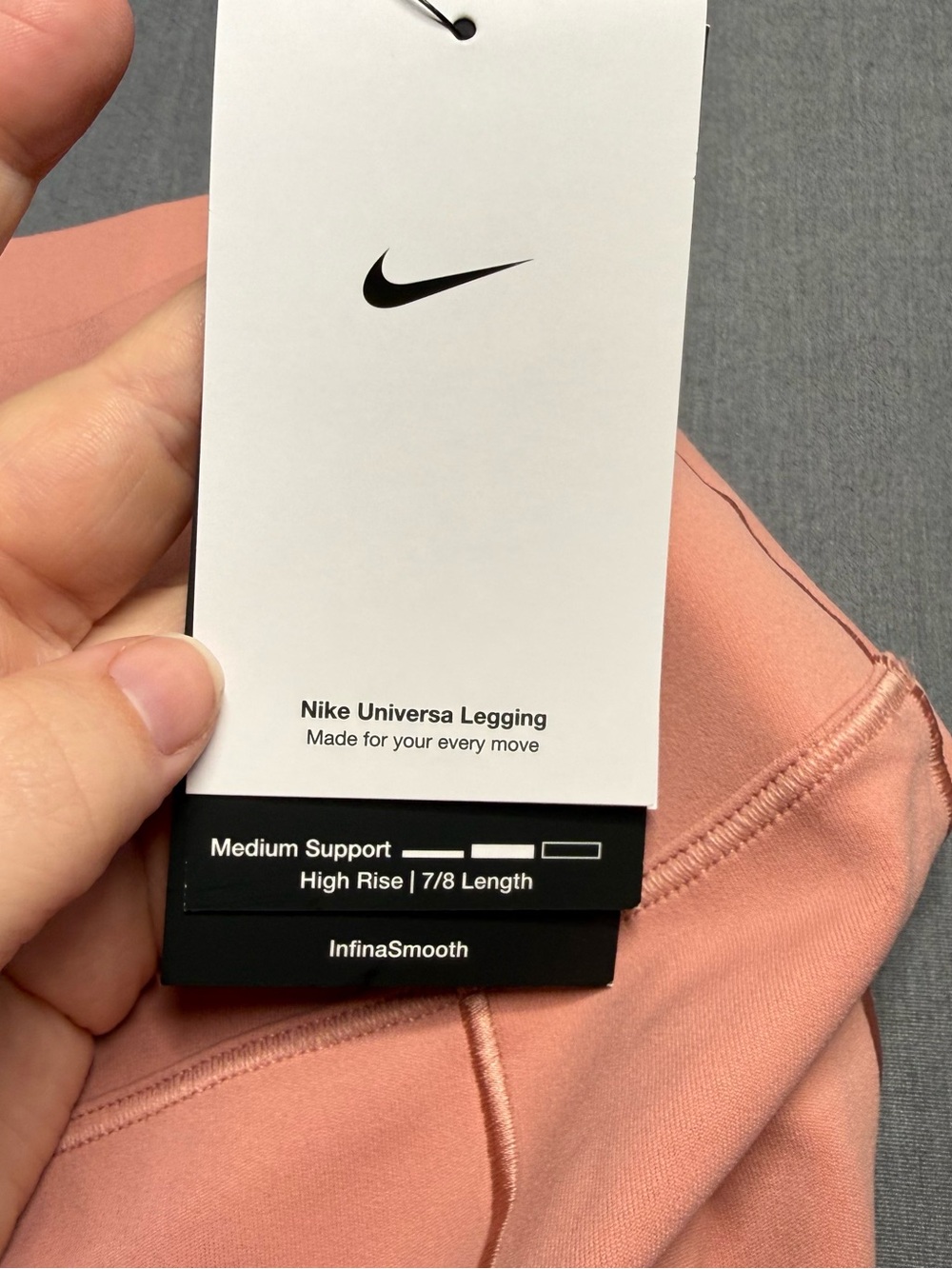 $110 RETAIL! Nike Women's Universa InfinaSmooth Pink High-Waist Capri Leggings - Picture 3 of 7
